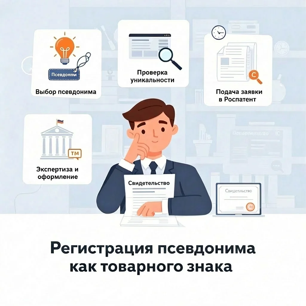 Как зарегистрировать псевдоним в качестве товарного знака и не столкнуться с отказом